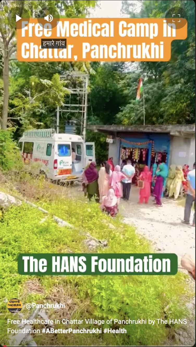 Free Medical Care in Panchrukhi: Thanks to The HANS Foundation